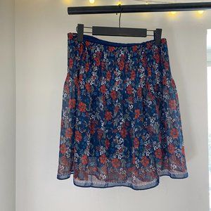 Mini Skirt With Floral Print